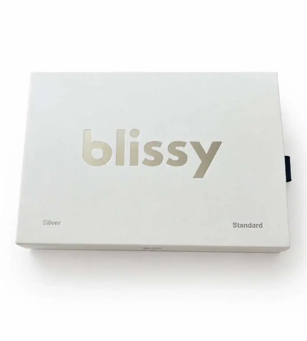 Blissy 100% Mulberry Silk Pillowcase Silver Standard 22 Momme